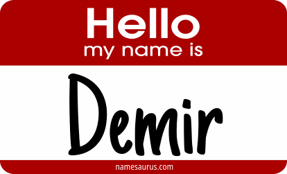 Hello my name is Demir png download