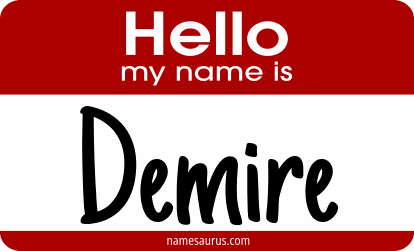 Hello my name is Demire png download