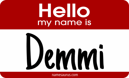 Hello my name is Demmi png download