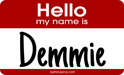 Hello my name is Demmie png download
