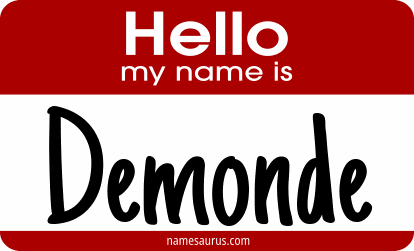 Hello my name is Demonde png download