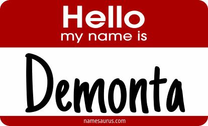 Hello my name is Demonta png download