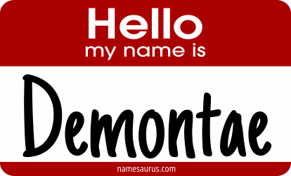 Hello my name is Demontae png download