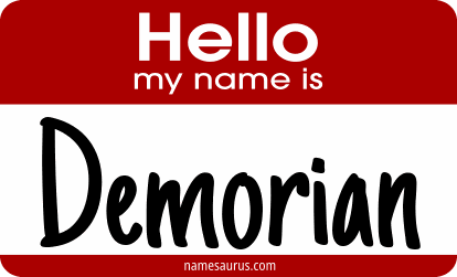 Hello my name is Demorian png download