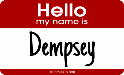Hello my name is Dempsey png download
