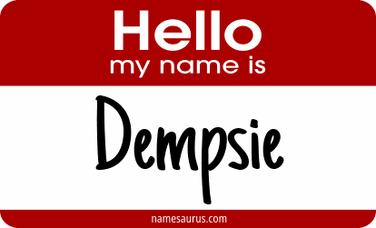 Hello my name is Dempsie png download