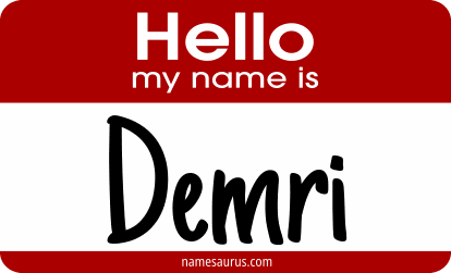 Hello my name is Demri png download