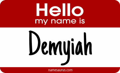 Hello my name is Demyiah png download