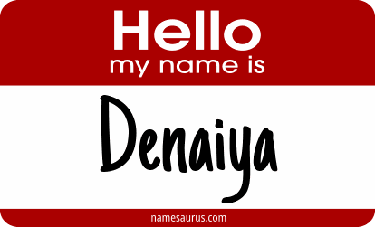 Hello my name is Denaiya png download