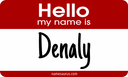 Hello my name is Denaly png download