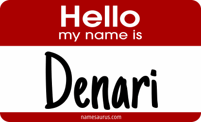 Hello my name is Denari png download