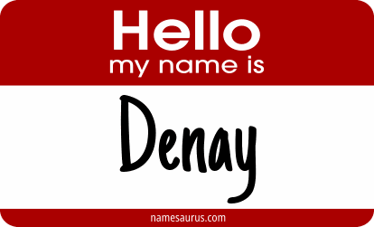 Hello my name is Denay png download