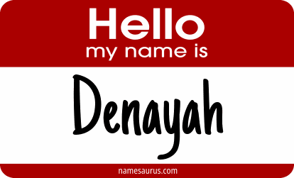 Hello my name is Denayah png download