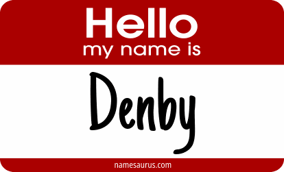 Hello my name is Denby png download