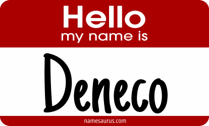 Hello my name is Deneco png download