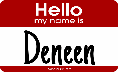 Hello my name is Deneen png download