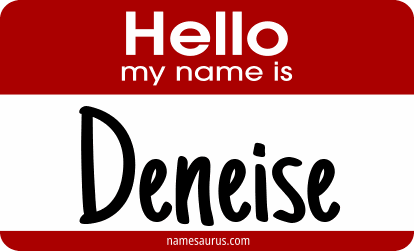 Hello my name is Deneise png download