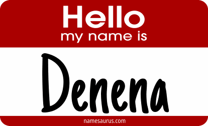 Hello my name is Denena png download