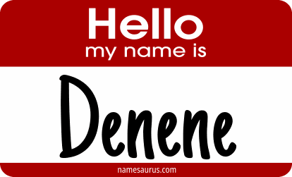 Hello my name is Denene png download