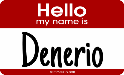 Hello my name is Denerio png download