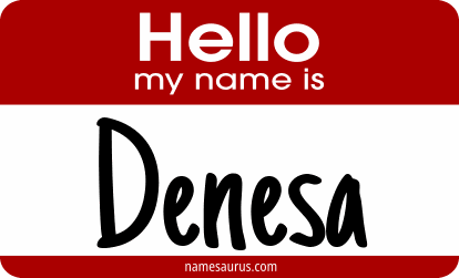 Hello my name is Denesa png download