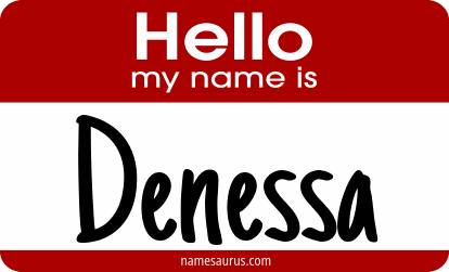Hello my name is Denessa png download