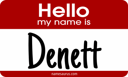 Hello my name is Denett png download