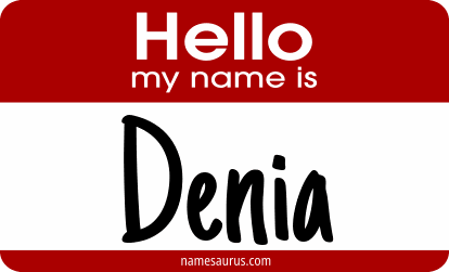 Hello my name is Denia png download