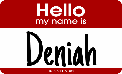 Hello my name is Deniah png download