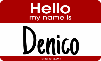 Hello my name is Denico png download