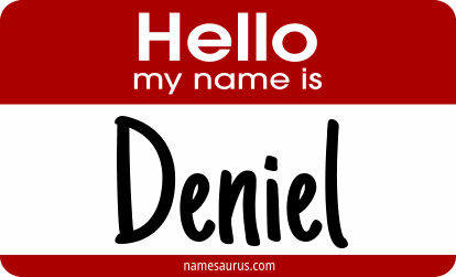 Hello my name is Deniel png download