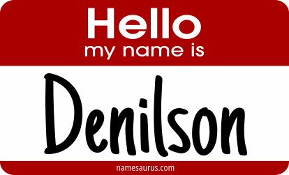 Hello my name is Denilson png download