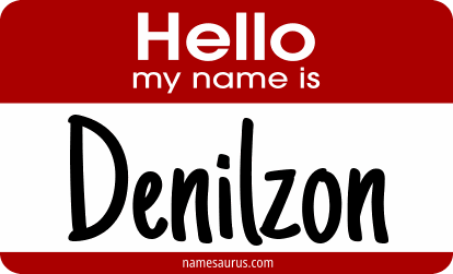 Hello my name is Denilzon png download