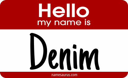 Hello my name is Denim png download