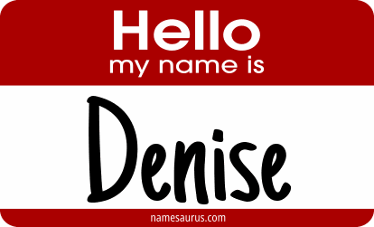 Hello my name is Denise png download