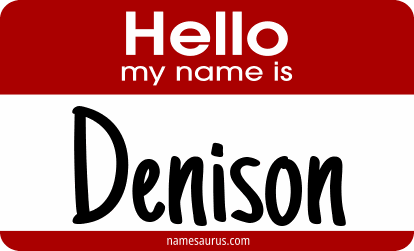 Hello my name is Denison png download
