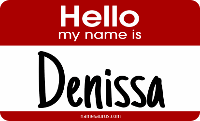 Hello my name is Denissa png download