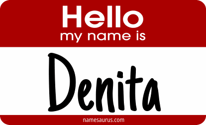 Hello my name is Denita png download