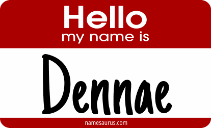 Hello my name is Dennae png download