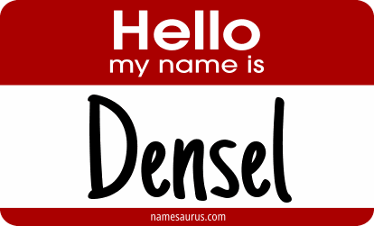 Hello my name is Densel png download