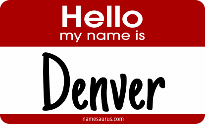 Hello my name is Denver png download