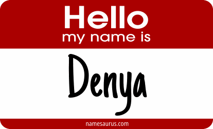 Hello my name is Denya png download