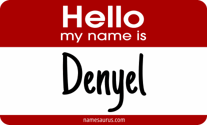 Hello my name is Denyel png download