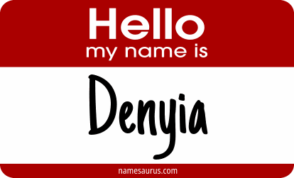 Hello my name is Denyia png download