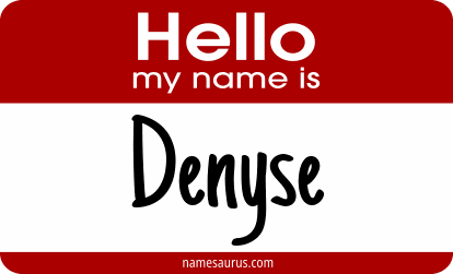 Hello my name is Denyse png download
