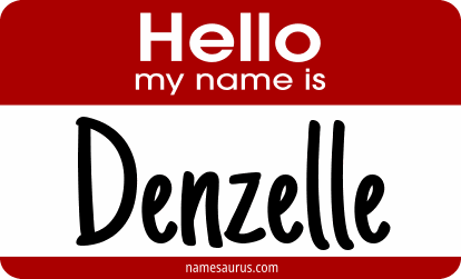 Hello my name is Denzelle png download