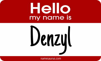 Hello my name is Denzyl png download