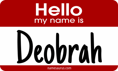 Hello my name is Deobrah png download