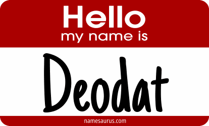 Hello my name is Deodat png download
