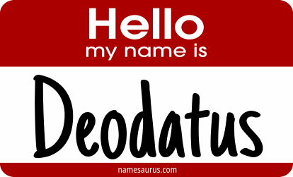 Hello my name is Deodatus png download